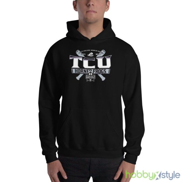 TCU Horned Frogs Baseball 2023 NCAA Men’s College World Series shirt - 18500 Unisex Heavy Blend Hooded Sweatshirt