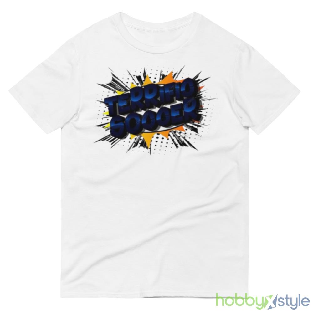 Terrific soccer vector illustrated comic book style phrase on abstract Shirt - 980 Lightweight Fashion Short Sleeve T-Shirt