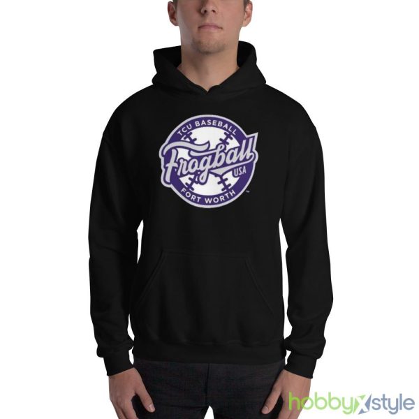 Texas Christian University Baseball 2023 College World Series Bound Frogball shirt - 18500 Unisex Heavy Blend Hooded Sweatshirt