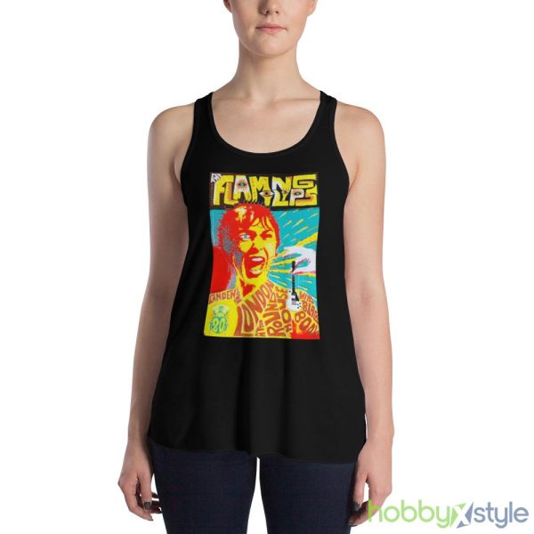 The W.A.N.D The Flaming Lips shirt - 8800 Women's Flowy Racerback Tank