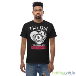 This Girl Loves Her Oklahoma Sooners Heart Diamond 2023 Shirt - Men’s Classic Tee Gildan 5000