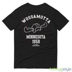 Wossamotta U Athletics Rocky And Bullwinkle shirt - 980 Lightweight Fashion Short Sleeve T-Shirt
