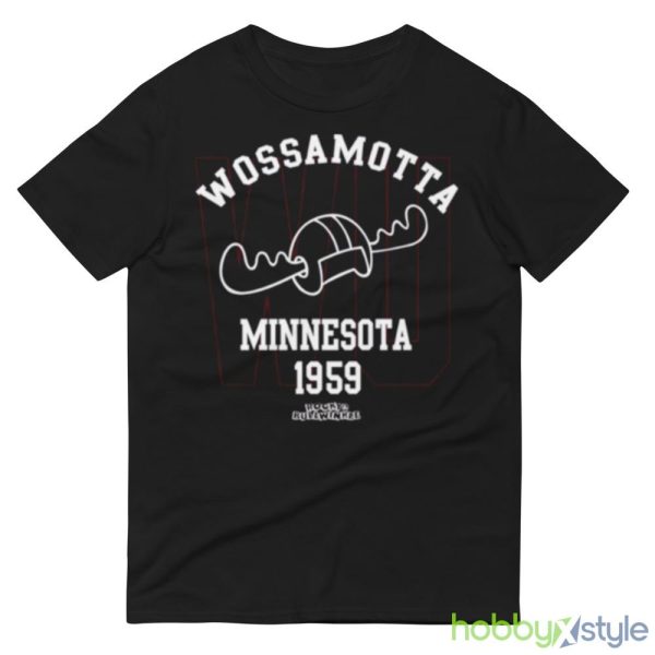 Wossamotta U Athletics Rocky And Bullwinkle shirt - 980 Lightweight Fashion Short Sleeve T-Shirt