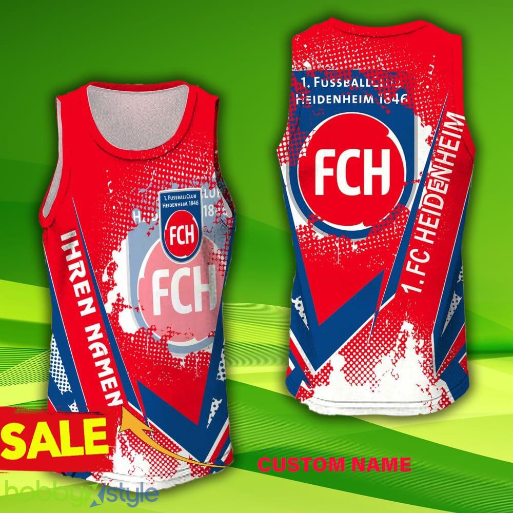 1. FC Heidenheim Custom Name 3D Jersey Tanktop 11 Hollow Bundesliga Gift For Men And Women - 1. FC Heidenheim Custom Name 3D Jersey Tanktop 11 Hollow Bundesliga Gift For Men And Women