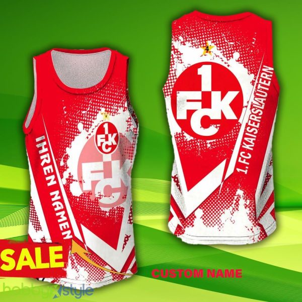 1. FC Kaiserslautern Custom Name 3D Jersey Tanktop 11 Hollow Bundesliga Gift For Men And Women - 1. FC Kaiserslautern Custom Name 3D Jersey Tanktop 11 Hollow Bundesliga Gift For Men And Women