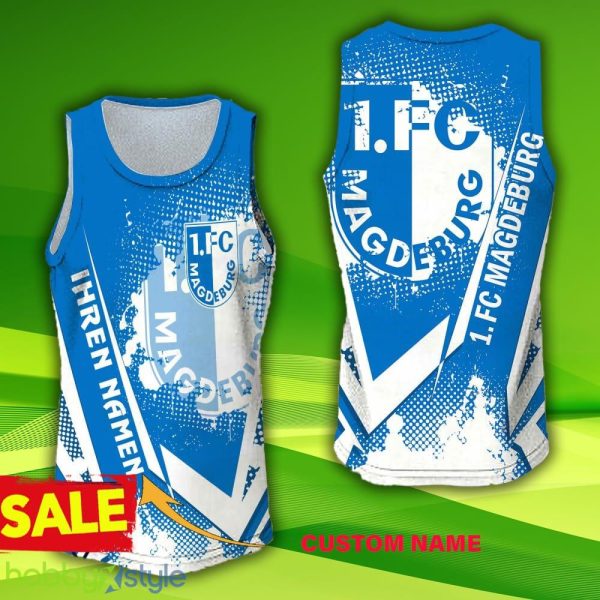 1. FC Magdeburg Custom Name 3D Jersey Tanktop 11 Hollow Bundesliga Gift For Men And Women - 1. FC Magdeburg Custom Name 3D Jersey Tanktop 11 Hollow Bundesliga Gift For Men And Women