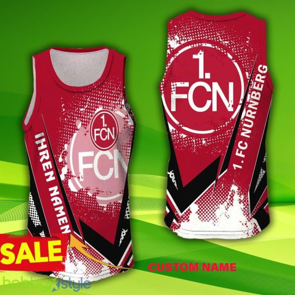 1. FC Nurnberg Custom Name 3D Jersey Tanktop 11 Hollow Bundesliga Gift For Men And Women - 1. FC Nurnberg Custom Name 3D Jersey Tanktop 11 Hollow Bundesliga Gift For Men And Women