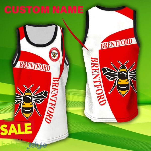 11 Hollow Premier League Custom Name Brentford F 3D Jersey Tanktop Gift For Men And Women - 11 Hollow Premier League Custom Name Brentford F 3D Jersey Tanktop Gift For Men And Women