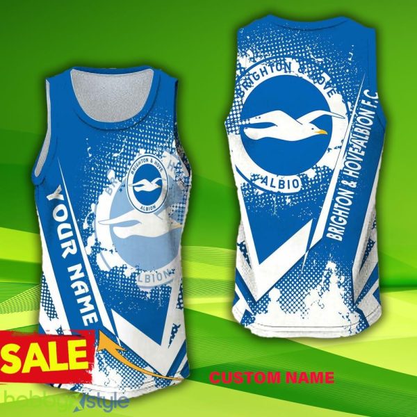 11 Hollow Premier League Custom Name Brighton & Hove Albion F.C 3D Jersey Tanktop Gift For Men And Women - 11 Hollow Premier League Custom Name Brighton & Hove Albion F.C 3D Jersey Tanktop Gift For Men And Women