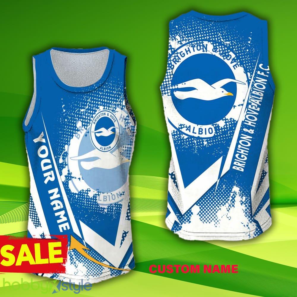 11 Hollow Premier League Custom Name Brighton & Hove Albion F.C 3D Jersey Tanktop Gift For Men And Women - 11 Hollow Premier League Custom Name Brighton & Hove Albion F.C 3D Jersey Tanktop Gift For Men And Women
