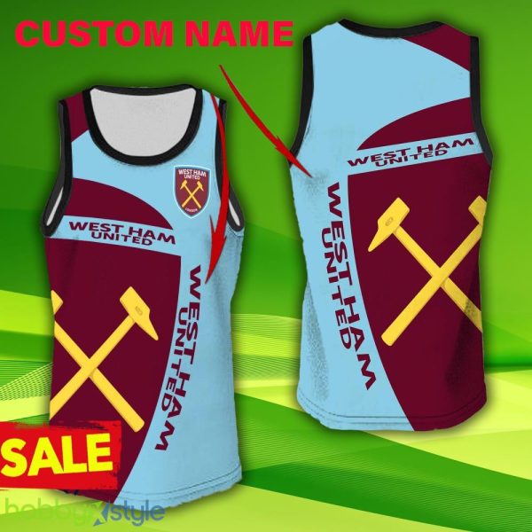 11 Hollow Premier League Custom Name West Ham United F. 3D Jersey Tanktop Gift For Men And Women - 11 Hollow Premier League Custom Name West Ham United F. 3D Jersey Tanktop Gift For Men And Women