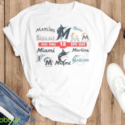12 Layered Miami Marlins Bundle shirt - T-SHIRT FLAT