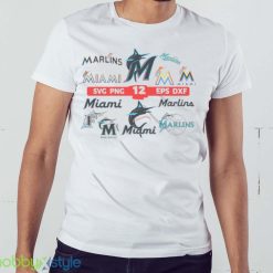 12 Layered Miami Marlins Bundle shirt - White Men T-Shirt