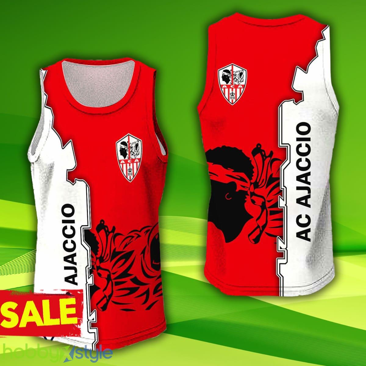 AC Ajacci 3D Jersey Tanktop 11 Hollow Ligue 1 Gift For Men And Women - AC Ajacci 3D Jersey Tanktop 11 Hollow Ligue 1 Gift For Men And Women