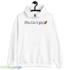 Also cas is gay rainbow shirt - 18500 Unisex Heavy Blend Hooded Sweatshirt-1