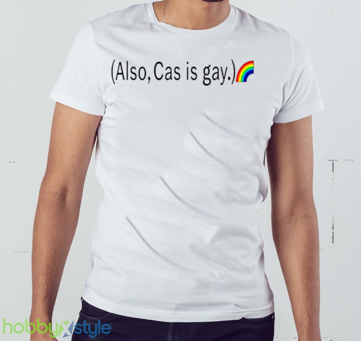Also cas is gay rainbow shirt - White Men T-Shirt Also cas is gay rainbow shirt - White Men T-Shirt