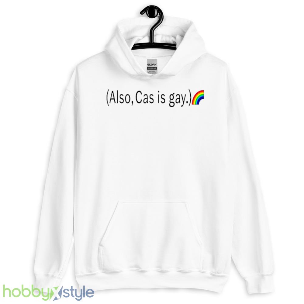 Also cas is gay rainbow shirt - 18500 Unisex Heavy Blend Hooded Sweatshirt-1