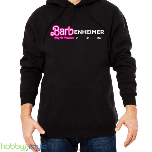 Barbenheimer Movie Design Barbie Oppenheimer shirt - Men Black Hoodie