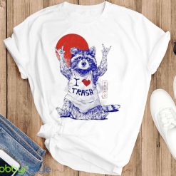 Bear I love trash shirt - T-SHIRT FLAT