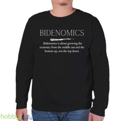 Bidenomics White Text Political Design shirt - Unisex Sweatshirt