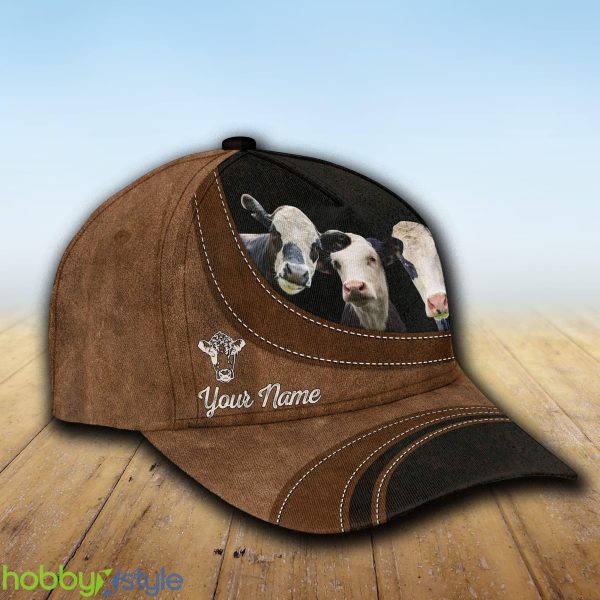 Black Baldy Happiness Custom Name Cap Hat Model For Men And Women Gift - Unijames Black Baldy Happiness Customized Name Cap_2