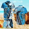 Carolina Panthers NFL Hawaiian Shirt And Short Anf Sekeleton Design Hot Trending Styles For Men Women Product Photo 1