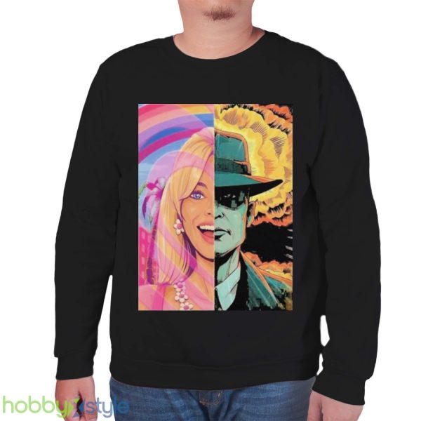 christopher Nolan 18 Days Until The Battle Barbie X Oppenheimer Barbenheimer Home Decor Poster Shirt - Unisex Sweatshirt