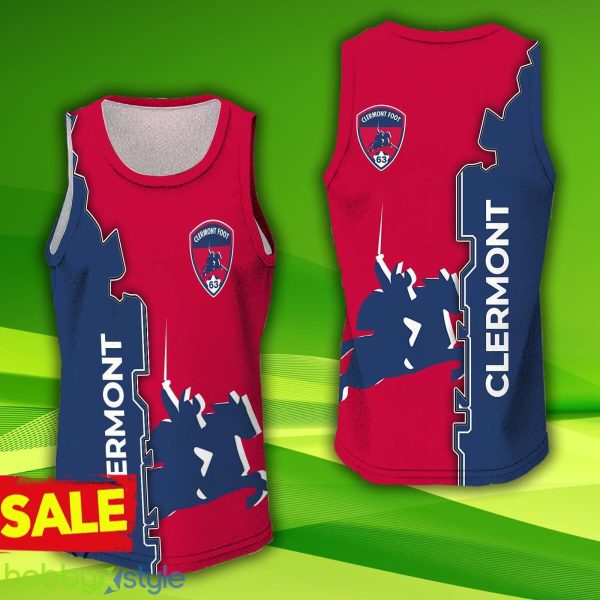 Clermont Foot Auvergne 6 3D Jersey Tanktop 11 Hollow Ligue 1 Gift For Men And Women - Clermont Foot Auvergne 6 3D Jersey Tanktop 11 Hollow Ligue 1 Gift For Men And Women