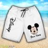 Custom Name Mickey Music 3D Shorts Sports For Mens Gift Disney Fans - Custom Name Mickey Music 3D Shorts Sports For Mens Gift Disney Fans