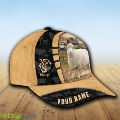 Custom Name Sheep Cattle Farmhouse Field Cap Hat Model For Men And Women Gift - Unijames Custom Name Sheep Cattle Farmhouse Field Cap TT11_2