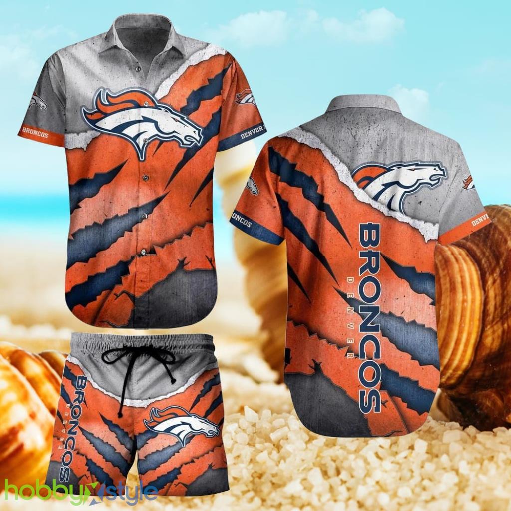 Denver Broncos NFL Hawaiian Shirt And Short Trends Summer Vintage Beach Shirt For Your Loved Ones Product Photo 1
