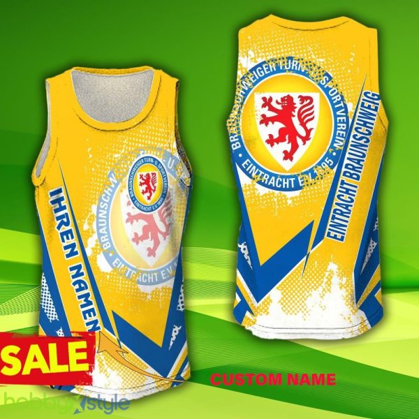 Eintracht Braunschweig Custom Name 3D Jersey Tanktop 11 Hollow Bundesliga Gift For Men And Women - Eintracht Braunschweig Custom Name 3D Jersey Tanktop 11 Hollow Bundesliga Gift For Men And Women
