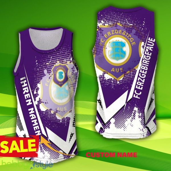 Erzgebirge Aue Custom Name 3D Jersey Tanktop 11 Hollow Bundesliga Gift For Men And Women - Erzgebirge Aue Custom Name 3D Jersey Tanktop 11 Hollow Bundesliga Gift For Men And Women