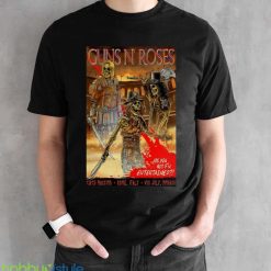 Guns N’ Roses July 08, 2023 Rome IT Event Poster Shirt Product Photo 2