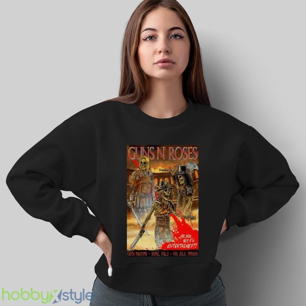 Guns N’ Roses July 08, 2023 Rome IT Event Poster Shirt Product Photo 5