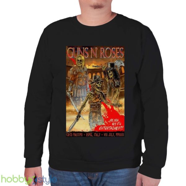 Guns N’ Roses July 08, 2023 Rome IT Event Poster Shirt Product Photo 6