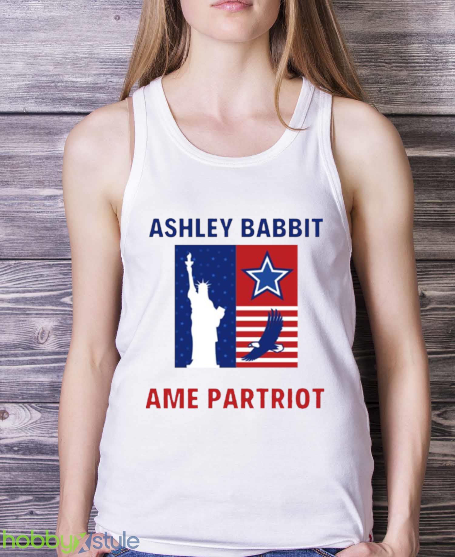 Icons American Patriot Ashley Babbitt shirt - White Ladies Tank Top Icons American Patriot Ashley Babbitt shirt - White Ladies Tank Top