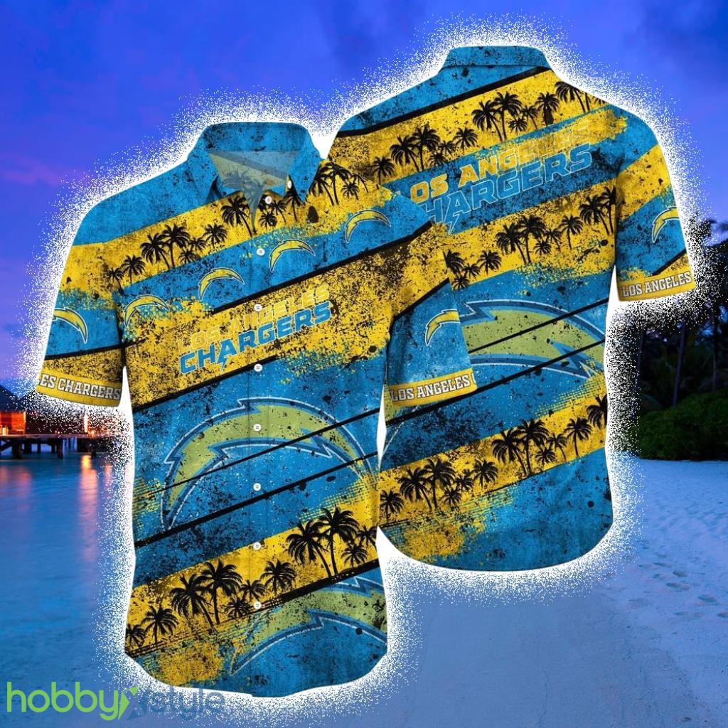 Los Angeles Chargers NFL Hawaiian Shirt Graphic Tropical Pattern Short Sleeve New Hot Trend Summer For Best Fans Product Photo 1