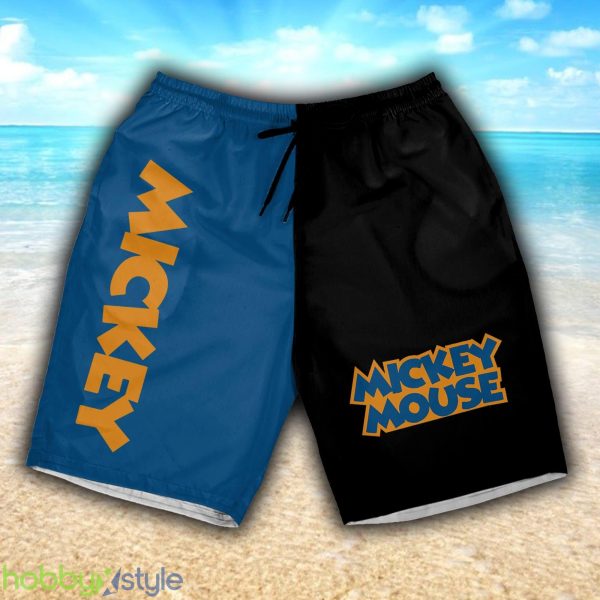 Mickey Baseball Blue Black 3D Shorts Sports Beach Summer For Mens Gift Disney Fans - Mickey Baseball Blue Black 3D Shorts Sports Beach Summer For Mens Gift Disney Fans