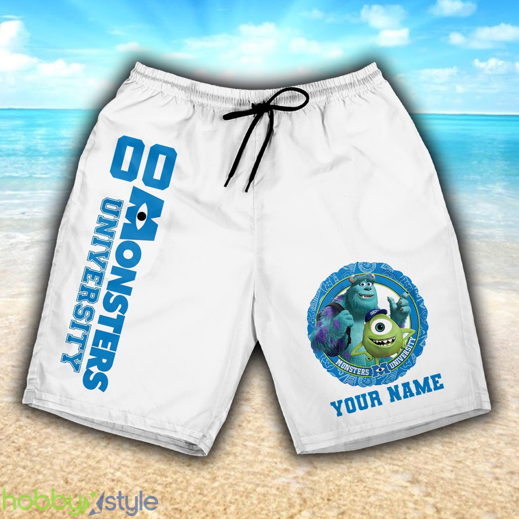 Monsters Inc University Sully 3D Shorts Sports Custom Number And Name For Mens Gift Disney Fans - Monsters Inc University Sully 3D Shorts Sports Custom Number And Name For Mens Gift Disney Fans