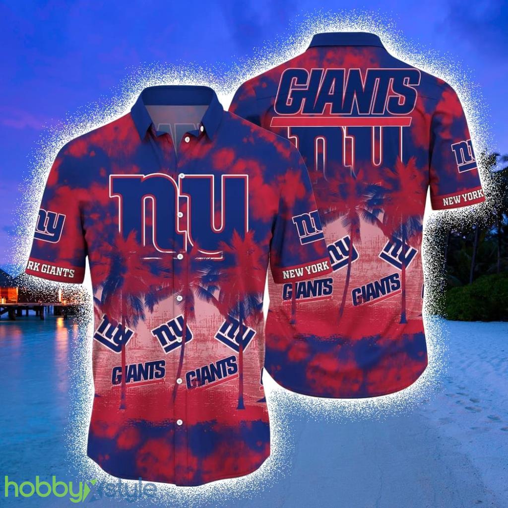 New York Giants NFL Hawaiian Shirt Tropical Pattern Graphic Short Sleeve Hot Trend Summer Gift For Fans Product Photo 1
