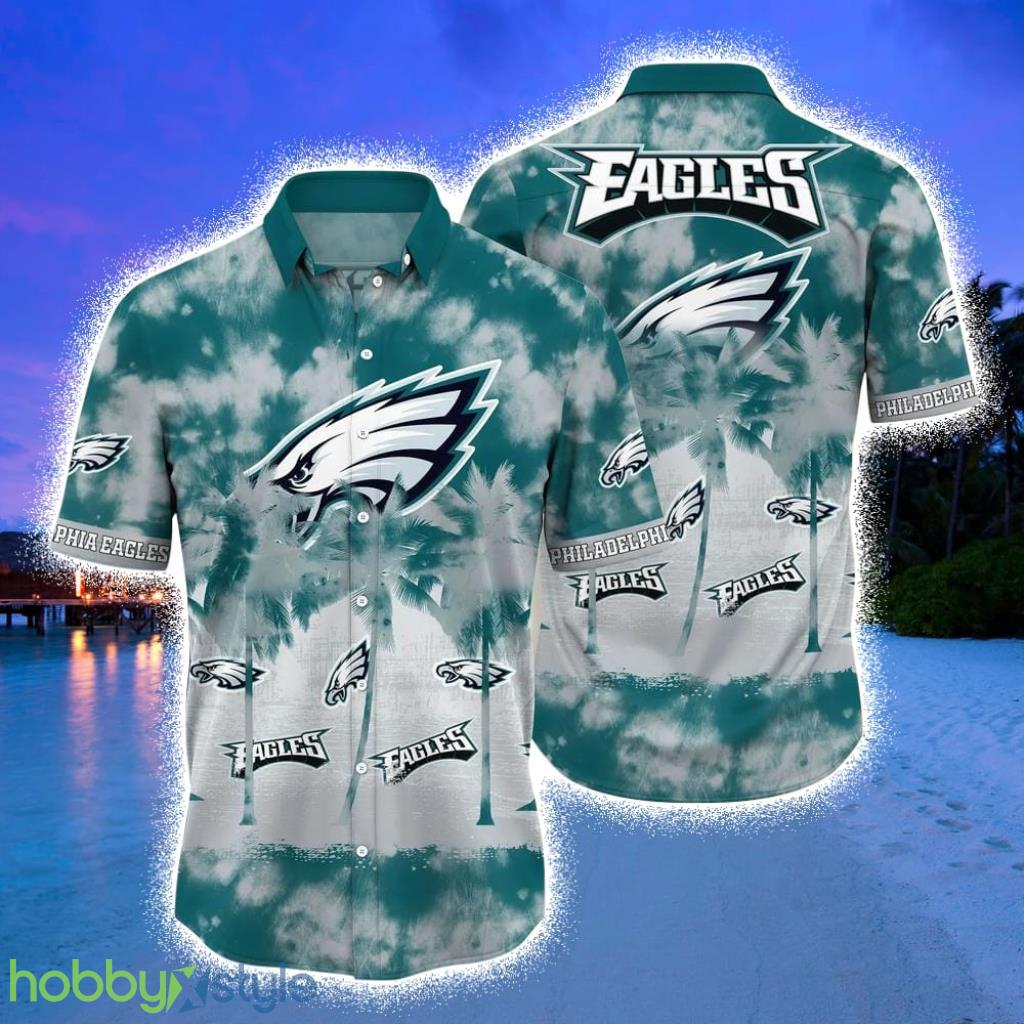 Philadelphia Eagles NFL Hawaiian Shirt Tropical Pattern Graphic Short Sleeve Hot Trend Summer Gift For Fans Product Photo 1