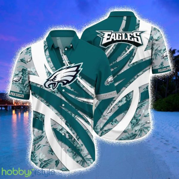 Philadelphia Eagles NFL Hawaiian Shirt Tropical Pattern New Trend Summer For Sports Football Fans Product Photo 1