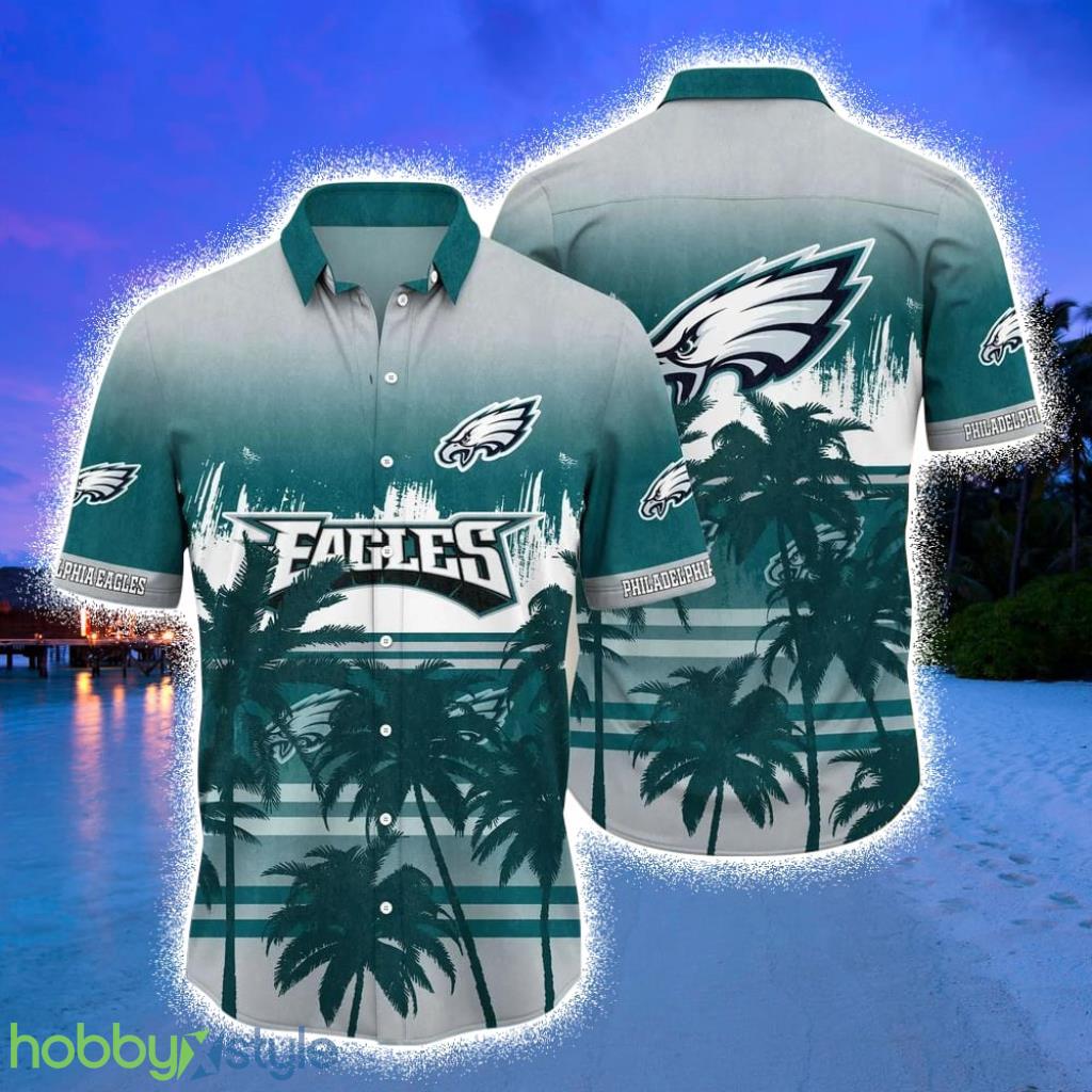 Philadelphia Eagles NFL Summer Hawaiian Shirt Tropical Pattern Graphic For Sports Enthusiast Product Photo 1