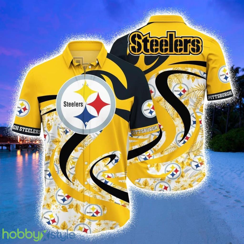 Pittsburgh Steelers NFL Hawaii Shirt Tropical Pattern Graphic This Summer Gift For Fan NFL Product Photo 1