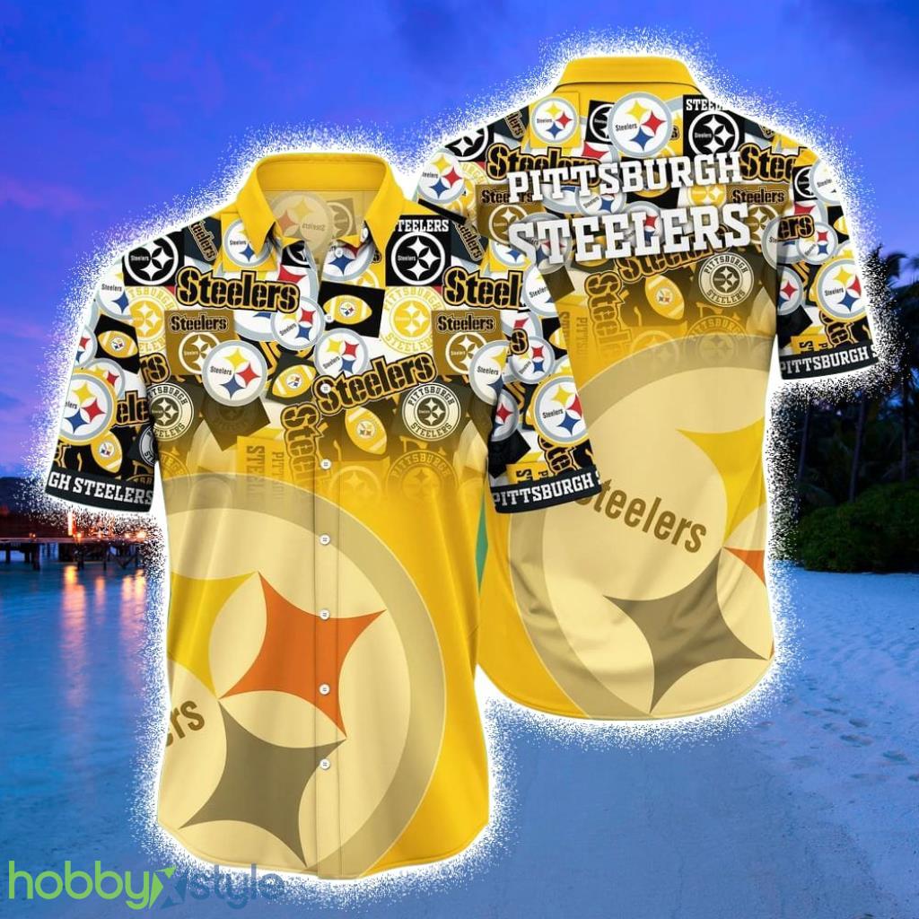 Pittsburgh Steelers NFL Hawaiian Shirt Trends Summer Short Sleeve Button Down Shirt For Sports Fans Product Photo 1