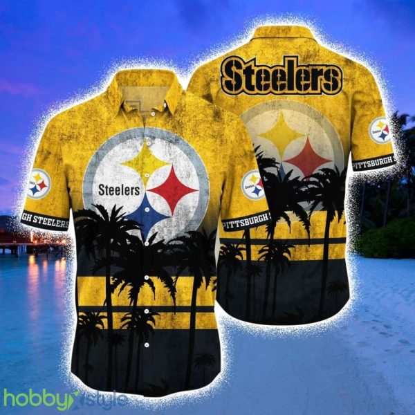Pittsburgh Steelers NFL Hawaiian Shirt Tropical Pattern Graphic New Collection Summer Gift For Fan NFL Product Photo 1