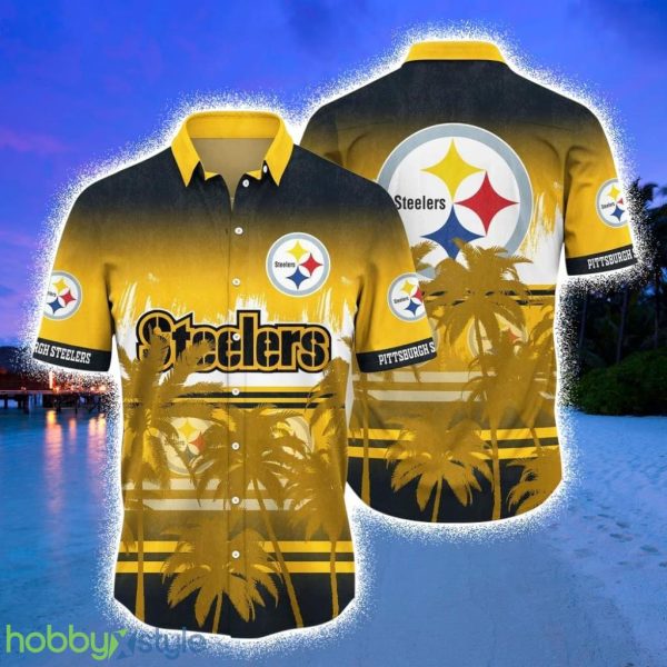 Pittsburgh Steelers NFL Summer Hawaiian Shirt Tropical Pattern Graphic For Sports Enthusiast Product Photo 1