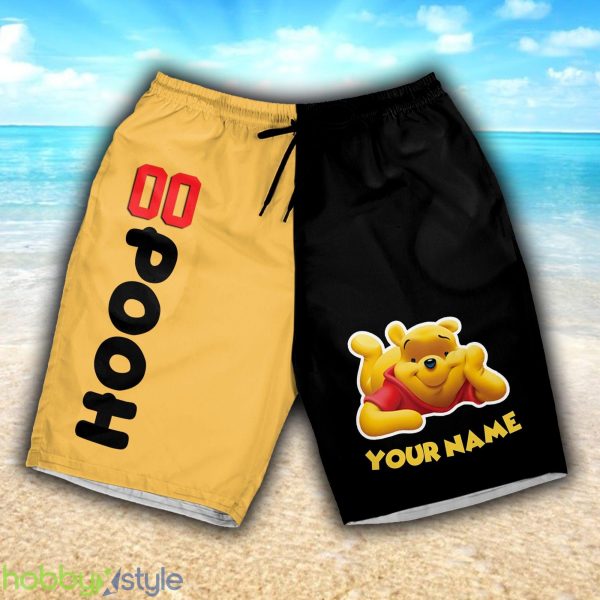 Pooh Hockey 3D Shorts Sports Custom Number And Name For Mens Gift Disney Fans - Pooh Hockey 3D Shorts Sports Custom Number And Name For Mens Gift Disney Fans