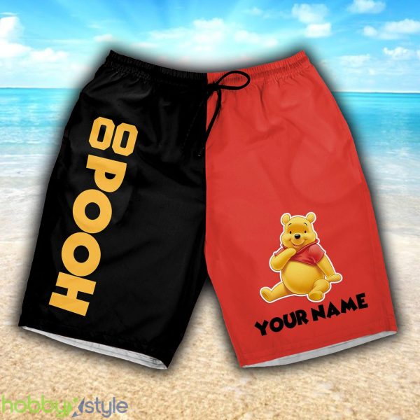 Pooh Skateboarding 3D Shorts Sports Custom Number And Name For Mens Gift Disney Fans - Pooh Skateboarding 3D Shorts Sports Custom Number And Name For Mens Gift Disney Fans